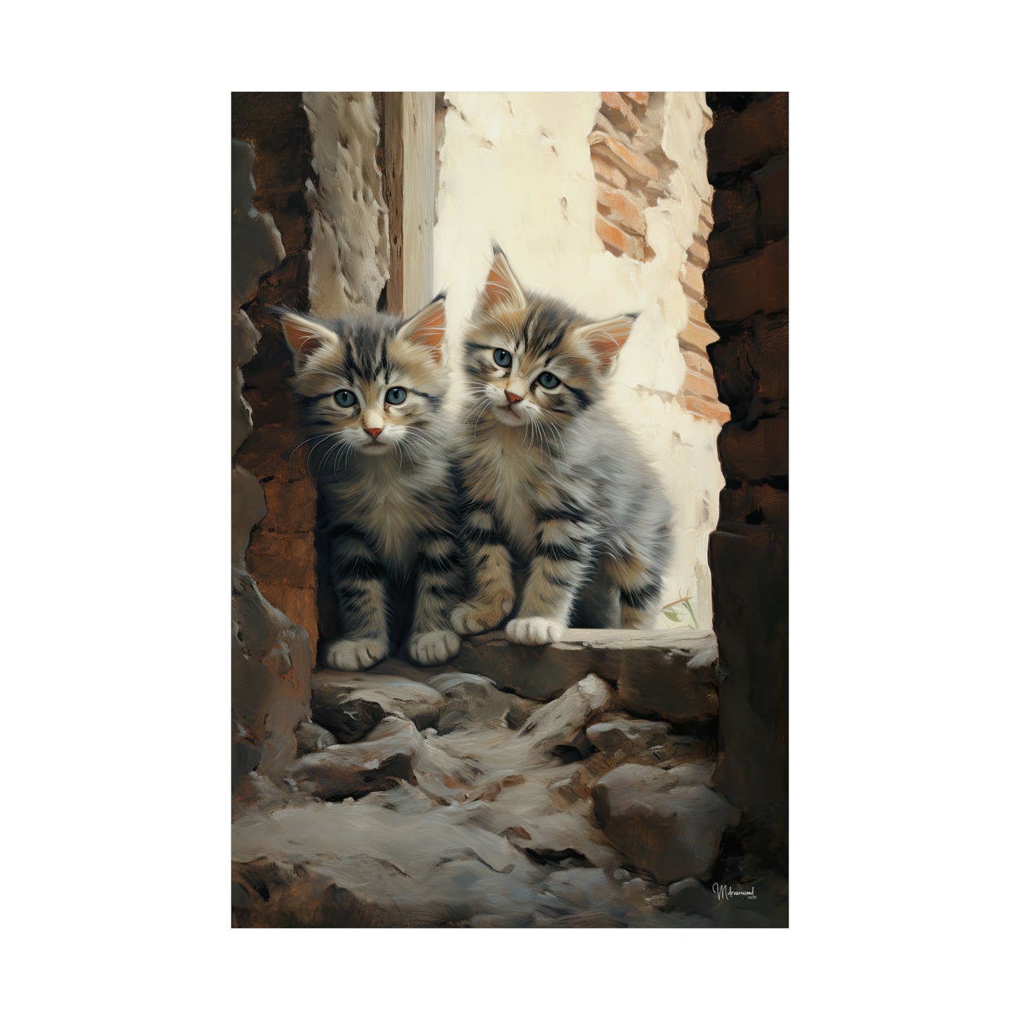 Street Kittens Premium Matte Vertical Posters