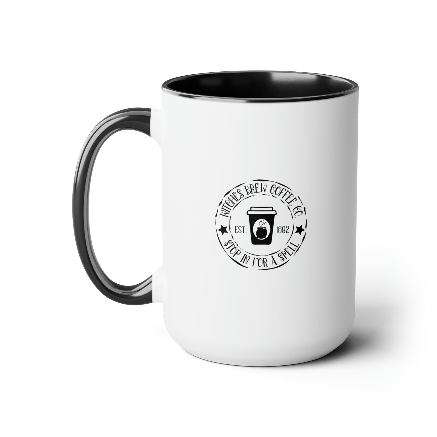 Baddest Witch on the Block Two-Tone Coffee Mugs, 15oz