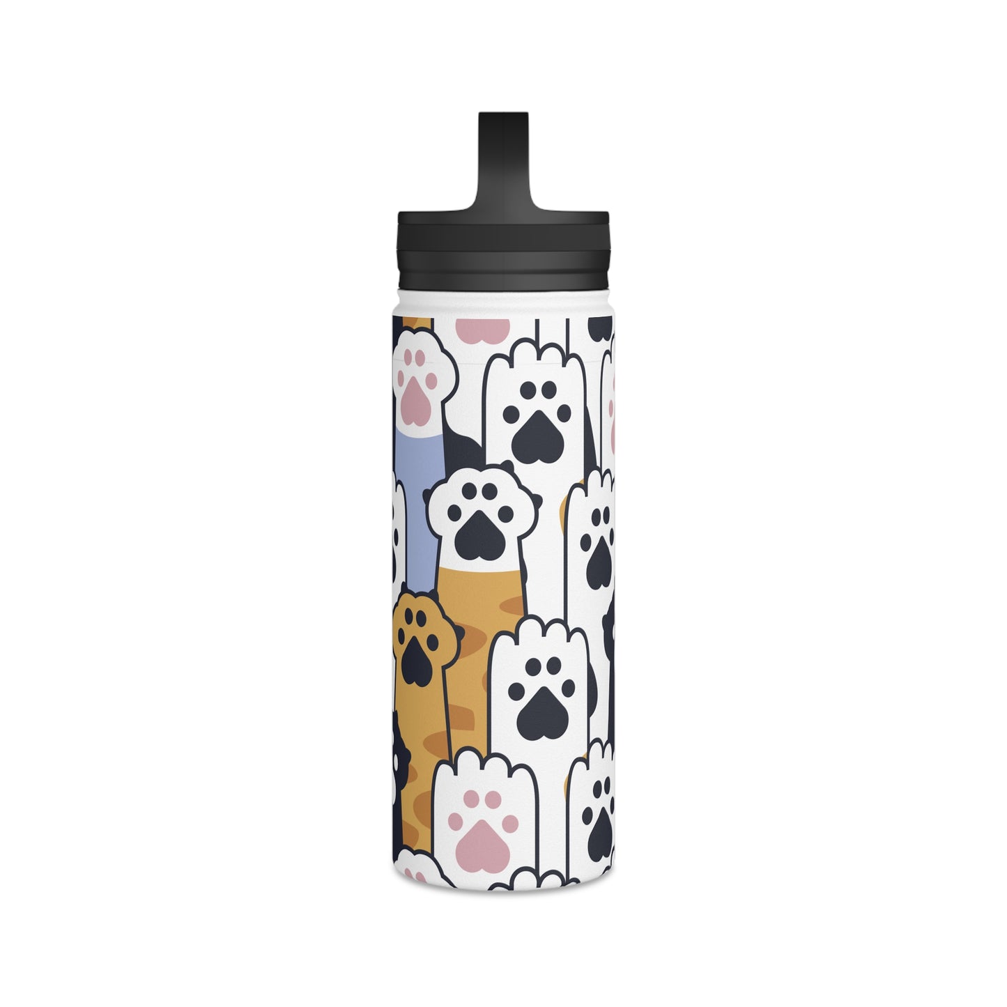 Talk to the Paw! Stainless Steel Water Bottle, Handle Lid