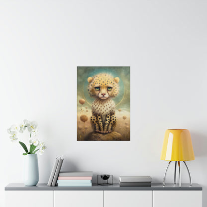 Safari Kids Collection- Cheetah Premium Matte Vertical Posters