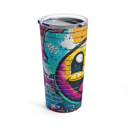 Happy Face Street Art Tumbler 20oz