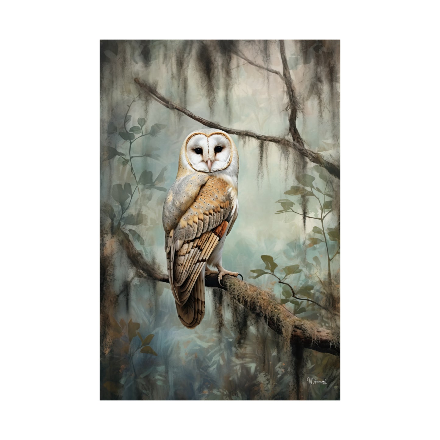 Florida Barn Owl Premium Matte Vertical Posters