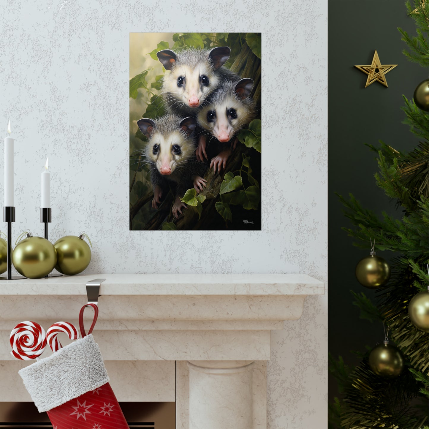 Possum Family Premium Matte Vertical Posters