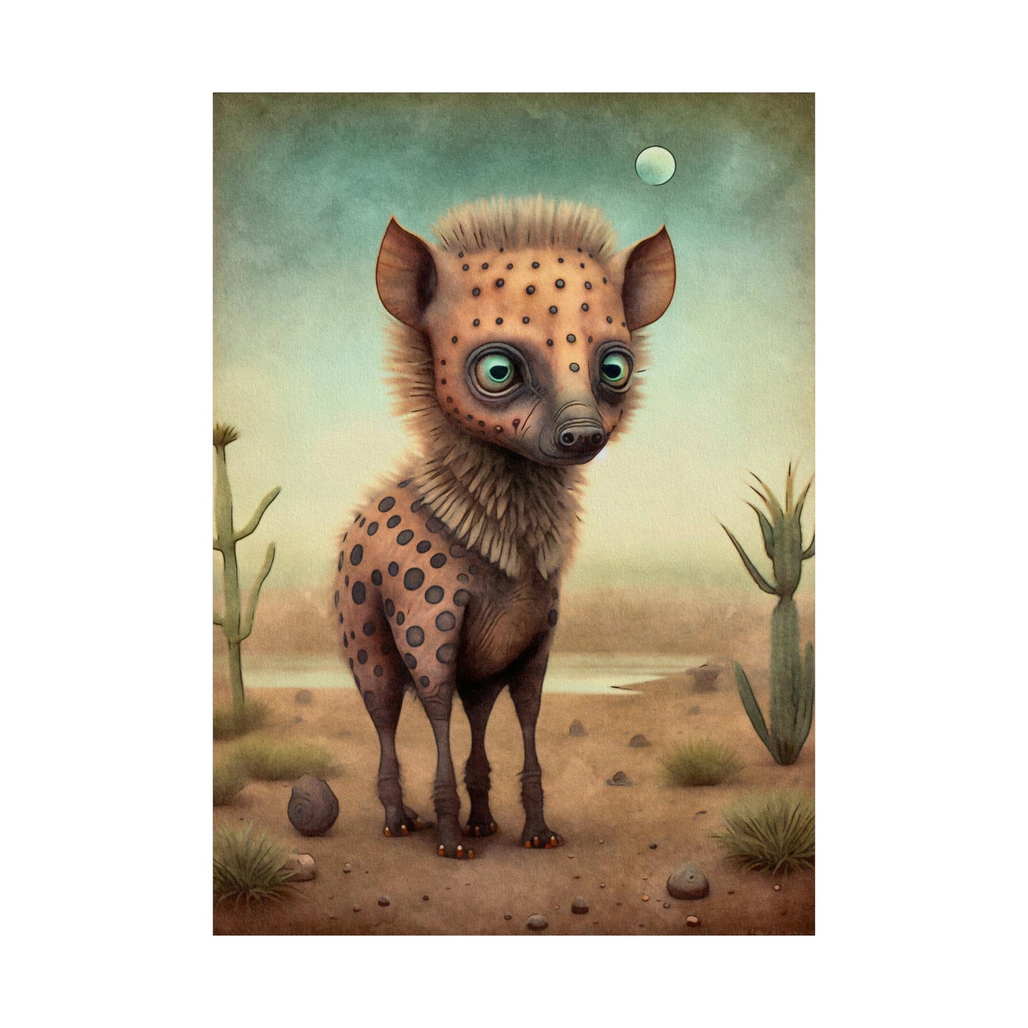 Safari Kids Collection- Hyena Premium Matte Vertical Posters