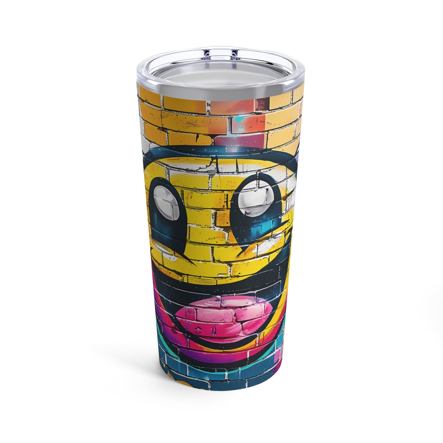 Happy Face Street Art Tumbler 20oz