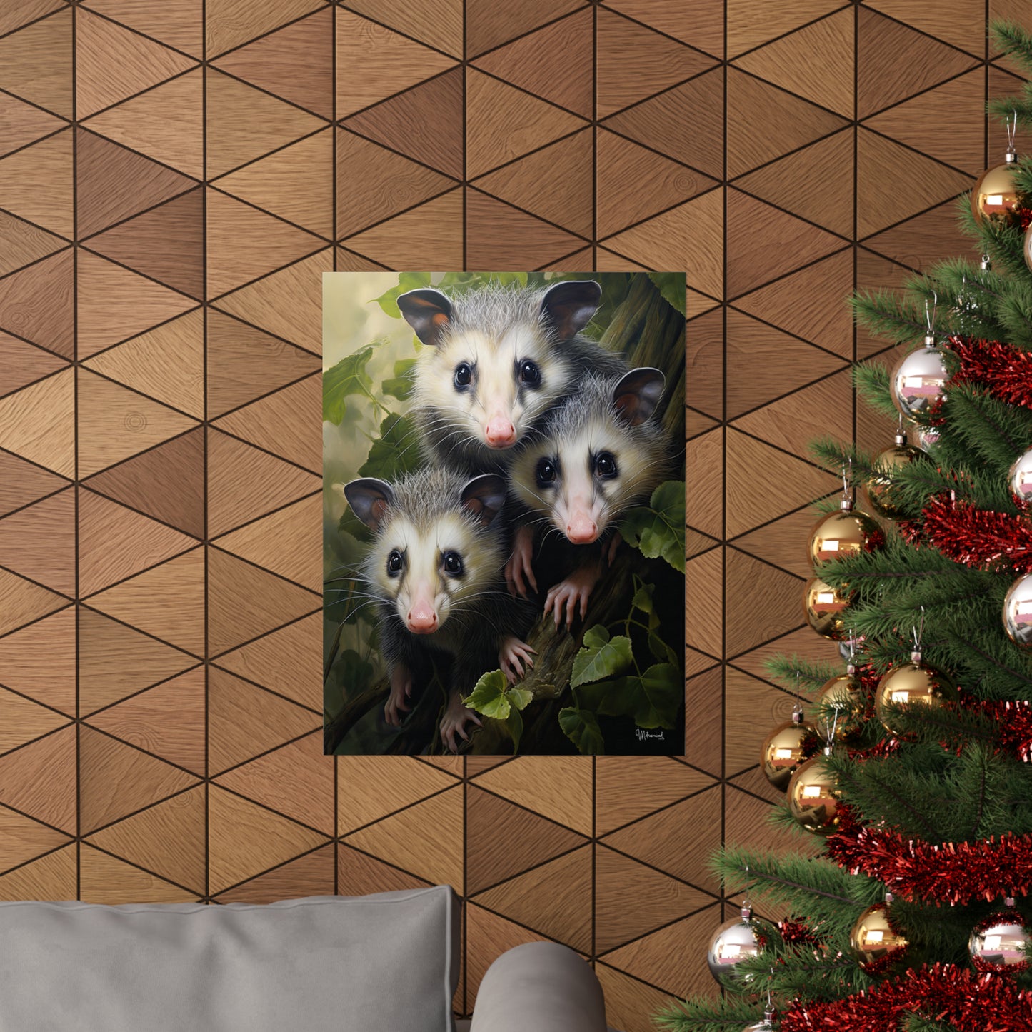 Possum Family Premium Matte Vertical Posters