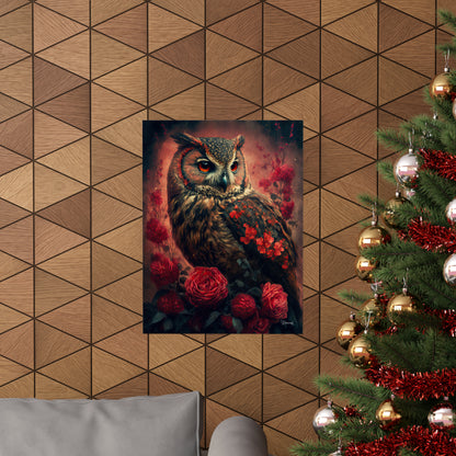 Owl Premium Matte Vertical Posters