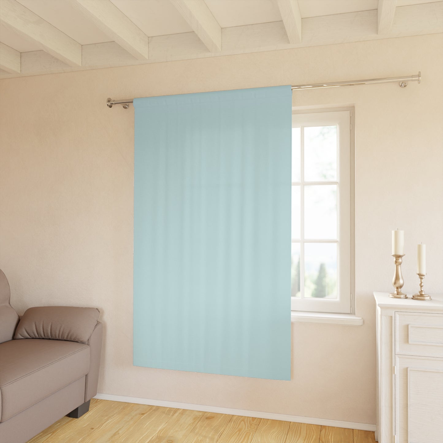 Baby Monster's Series Solid Teal Curtains