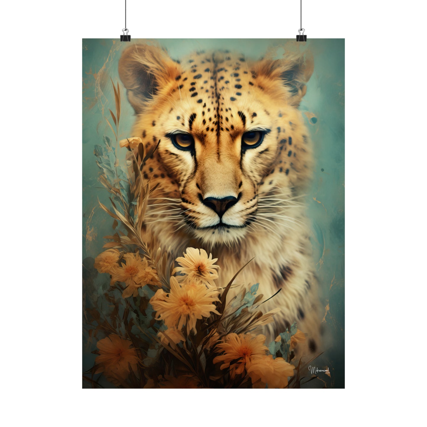 Cheetah Premium Matte Vertical Posters