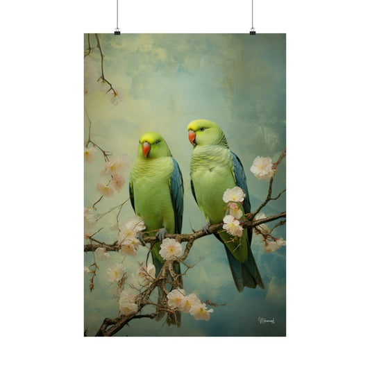 Parrot Premium Matte Vertical Posters