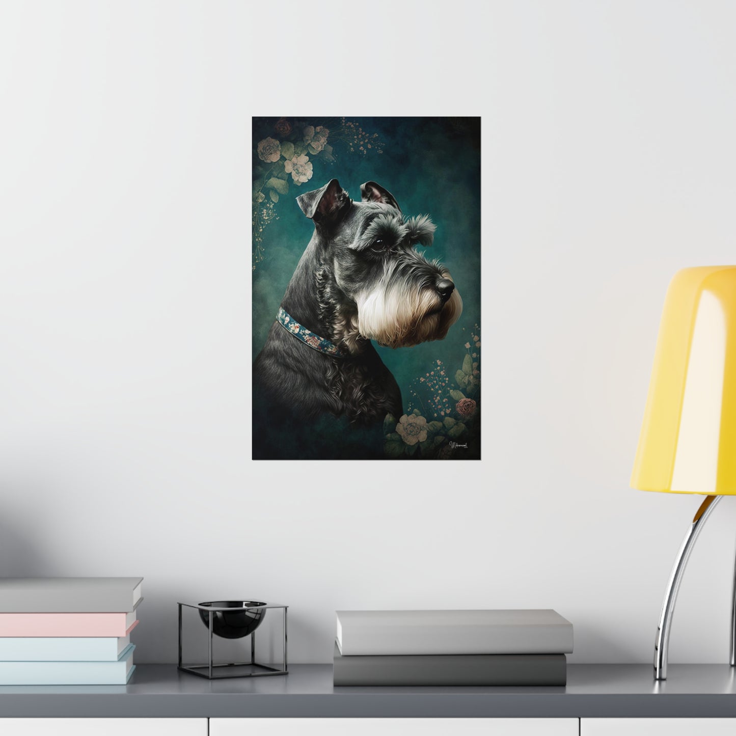 Miniature Schnauzer Dog Premium Matte Vertical Posters