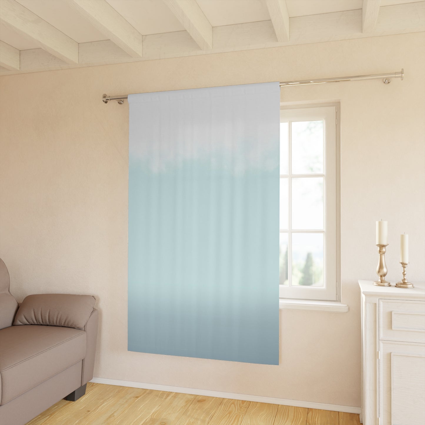 Baby Monster's Series Blue & Teal Ombre Curtains