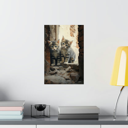 Street Kittens Premium Matte Vertical Posters