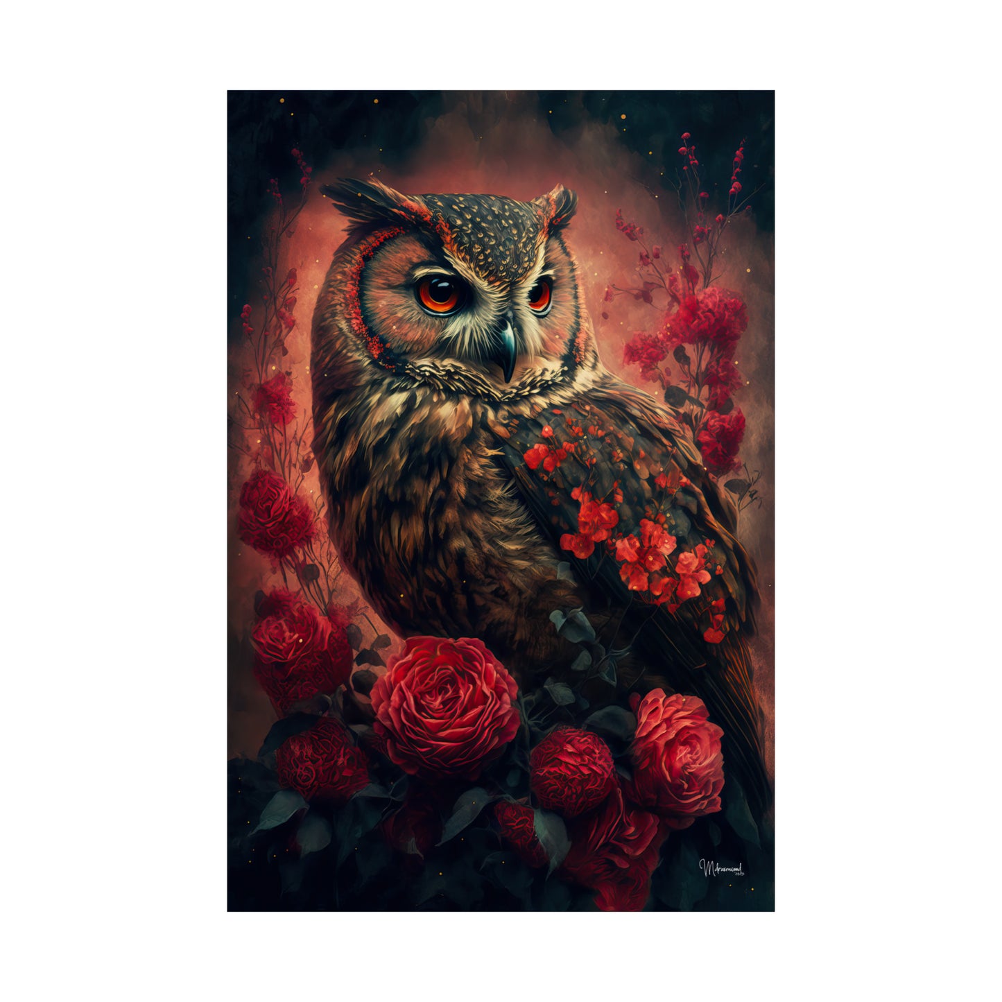 Owl Premium Matte Vertical Posters