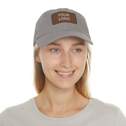 Dad Hat Leather Patch Personalized for Events & Promotions