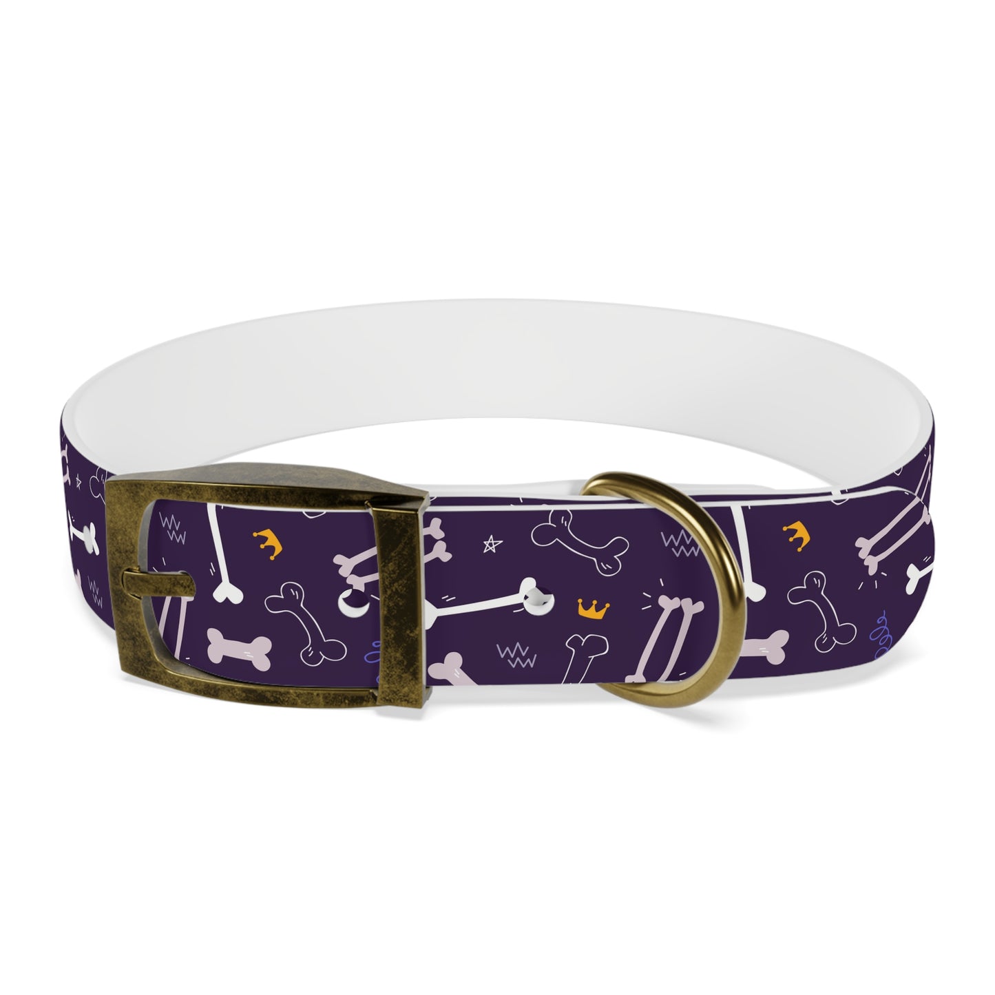 Sassy Pet's Purple Bones Collar