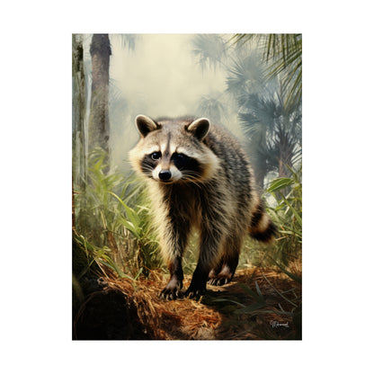 Florida Racoon Premium Matte Vertical Posters