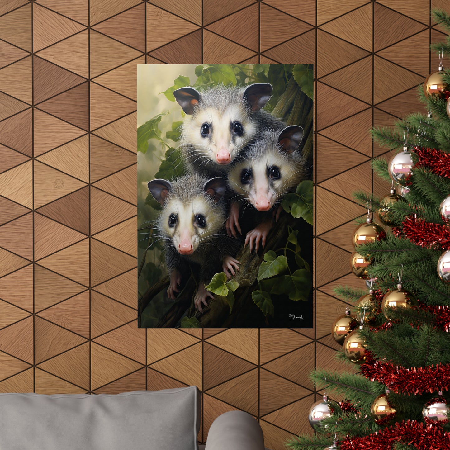 Possum Family Premium Matte Vertical Posters