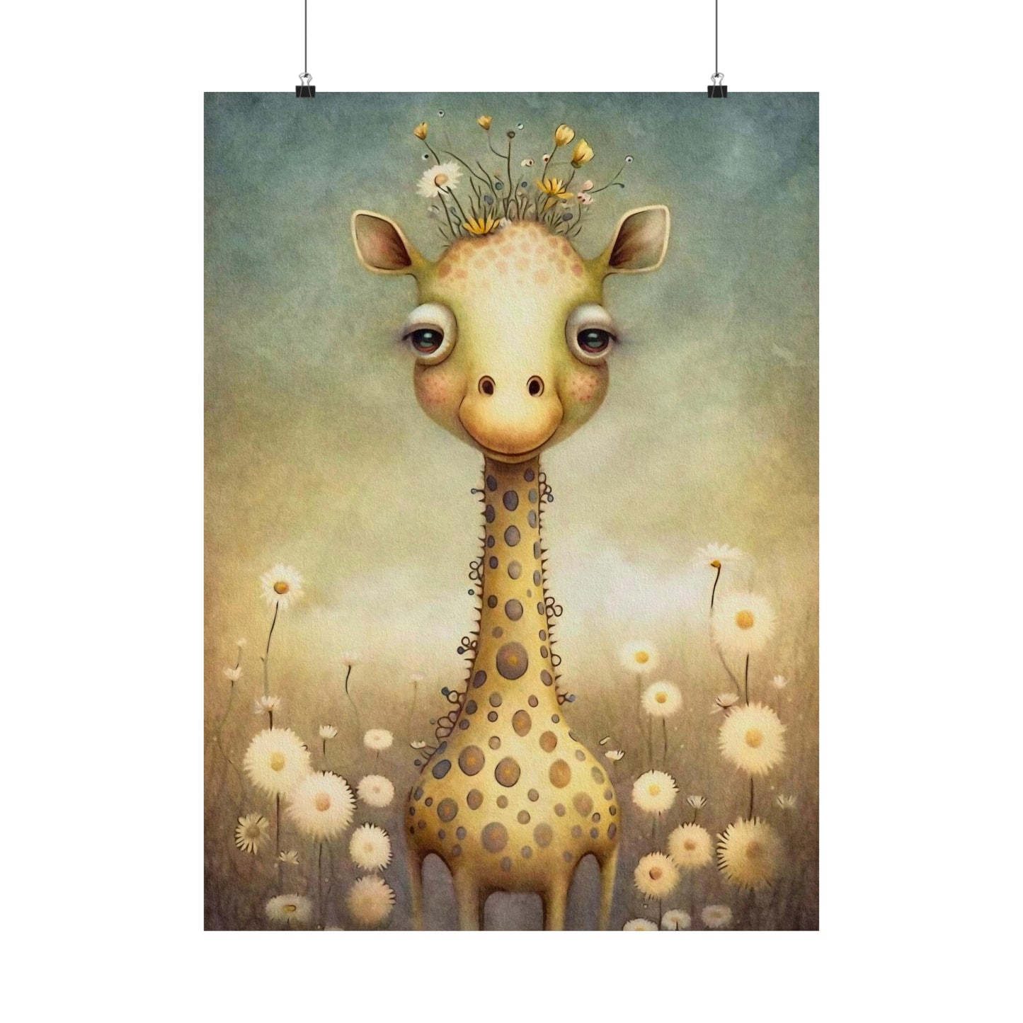 Safari Kids Collection- Giraffe Premium Matte Vertical Posters