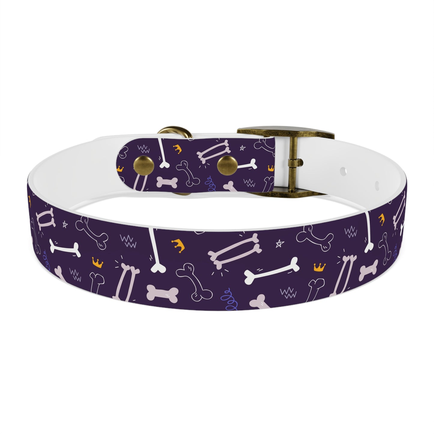 Sassy Pet's Purple Bones Collar