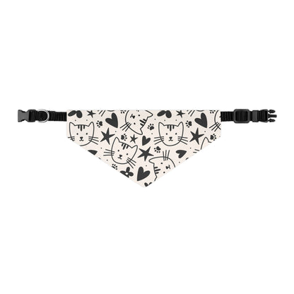 Sassy Pet's Bandana Collar - Here Kitty Kitty