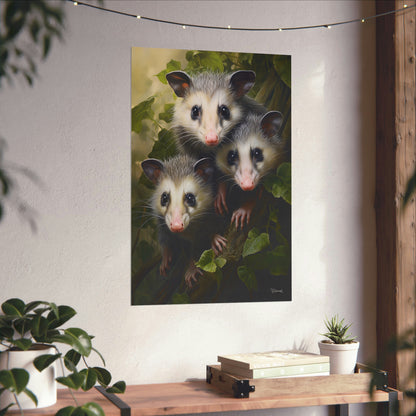 Possum Family Premium Matte Vertical Posters