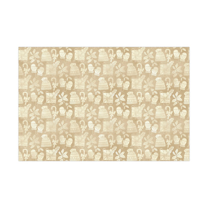 Gold Christmas Gift Wrap Papers