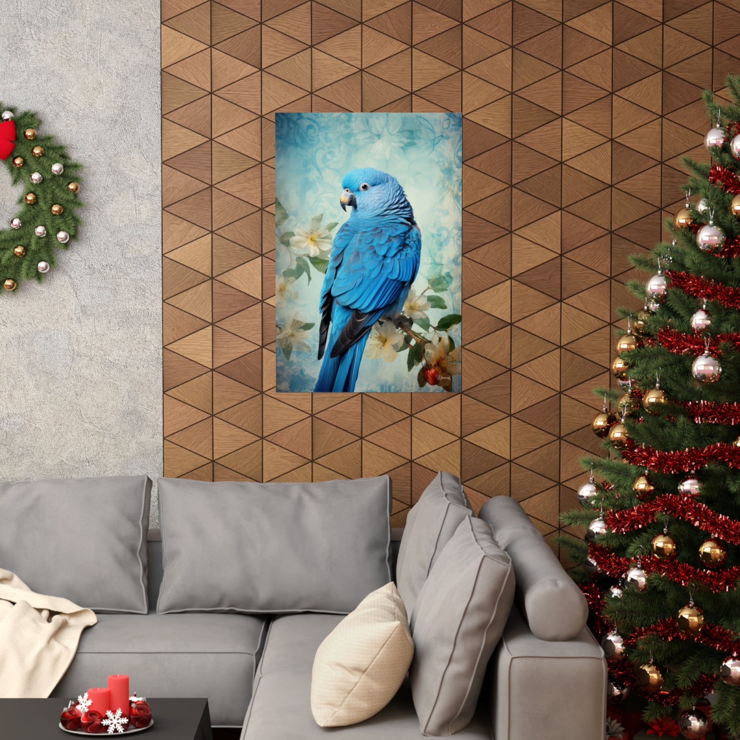 Blue Parrot Premium Matte Vertical Posters