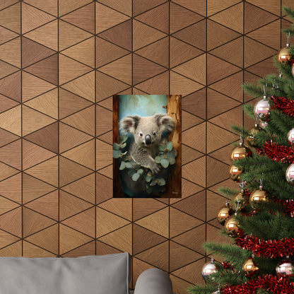 Koala Bear in Tree Premium Matte Vertical Posters