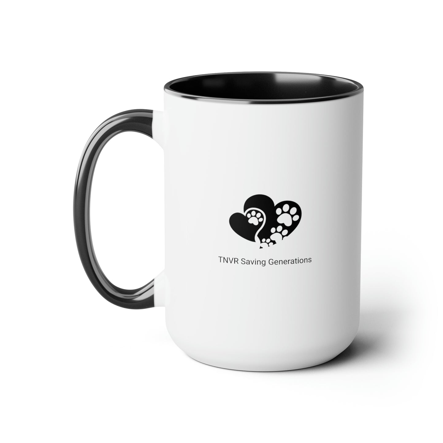 I Support TNVR - Reduce the Population Two-Tone Coffee Mugs, 15oz