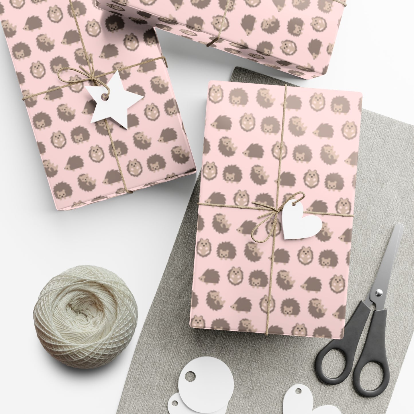 Hedge Hog Baby Shower Gift Wrap Papers