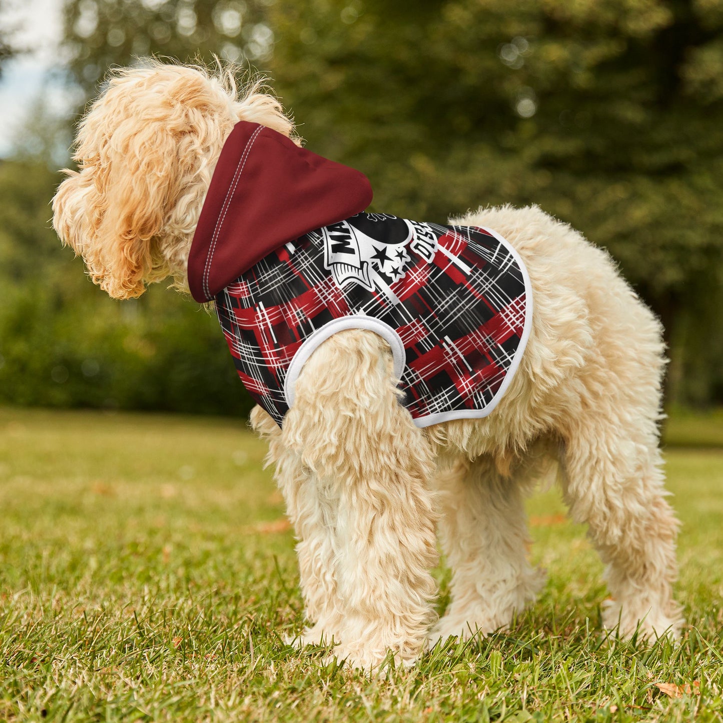 Sassy Pet's Master of Disaster Hoodie - Stylish Warmth for Fashionable Pets