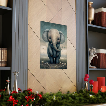 Safari Kids Collection- Elephant Premium Matte Vertical Posters