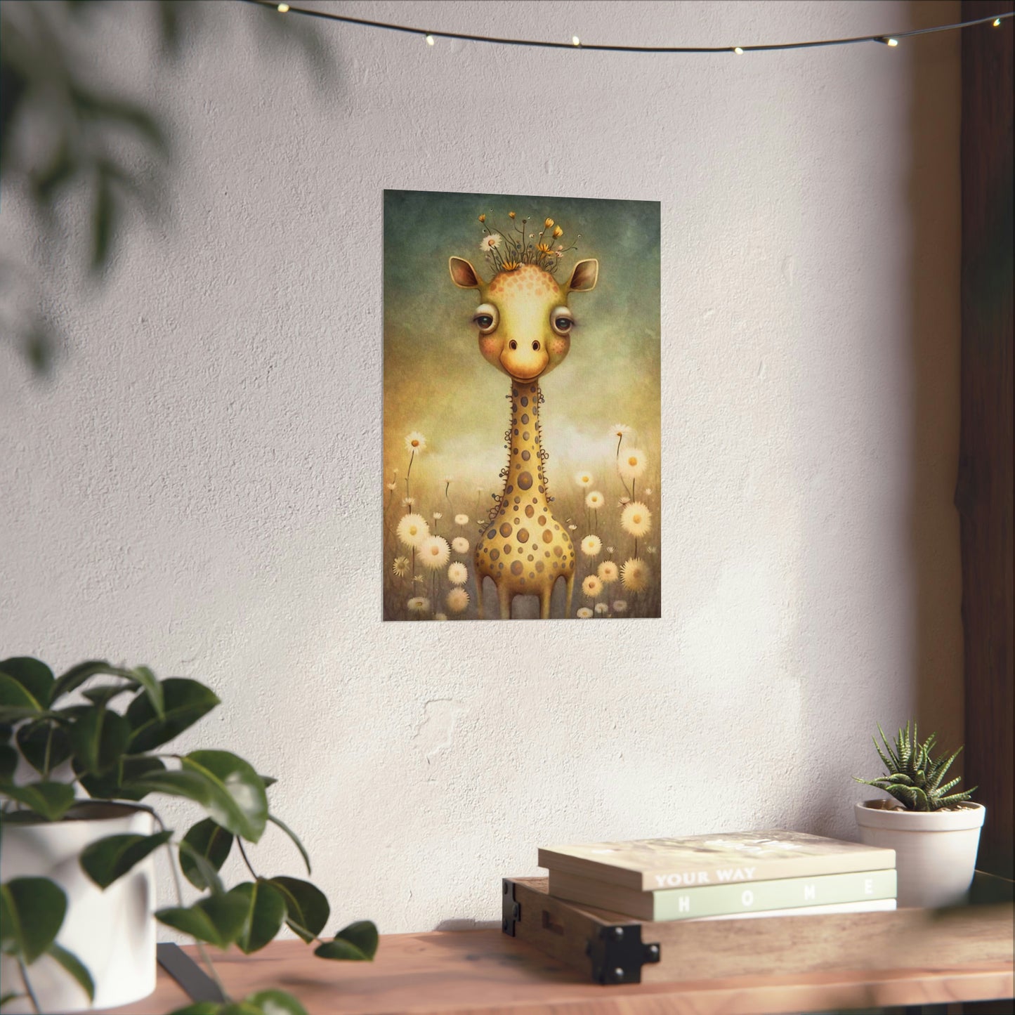 Safari Kids Collection- Giraffe Premium Matte Vertical Posters