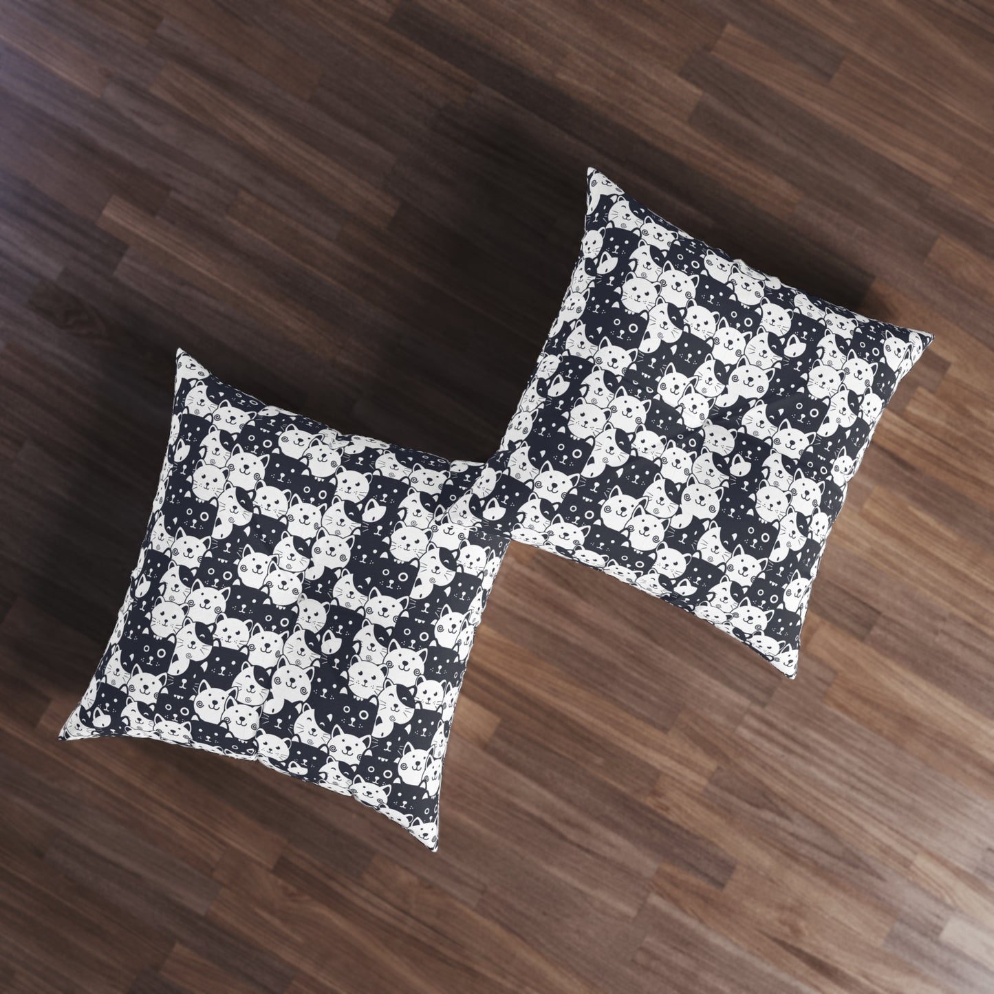 Sassy Pet's I Love Cats! Tufted Floor Pillow, Square