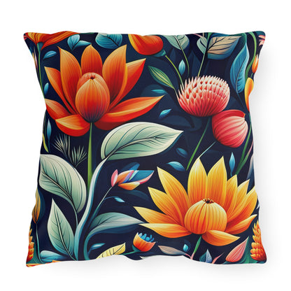 Tropical Floral Outdoor Pillows