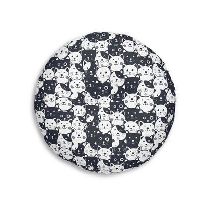 Sassy Pet's I Love Cats! Tufted Floor Pillow, Round