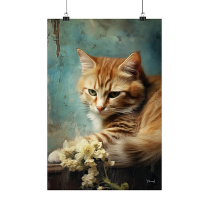 Tabby Cat Premium Matte Vertical Posters