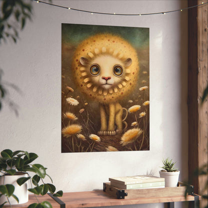 Safari Kids Collection- Lion Premium Matte Vertical Posters