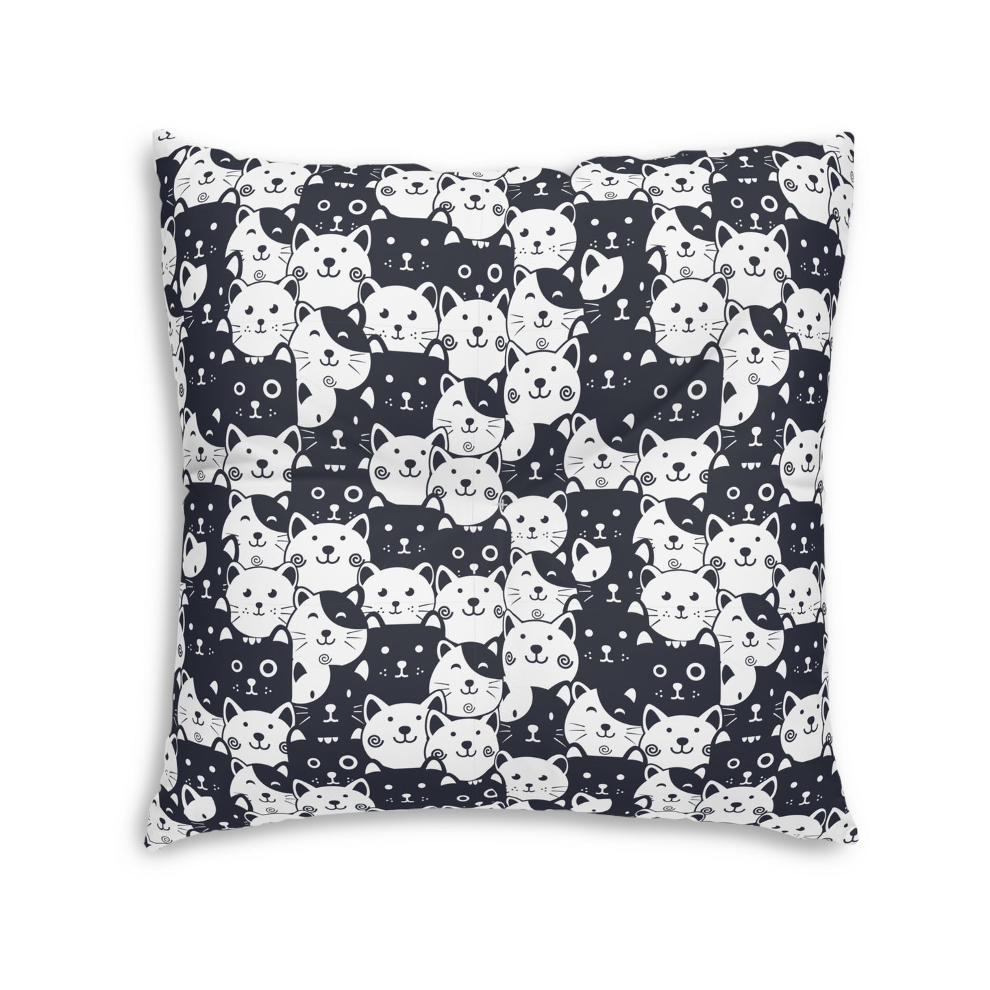 Sassy Pet's I Love Cats! Tufted Floor Pillow, Square