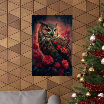 Owl Premium Matte Vertical Posters