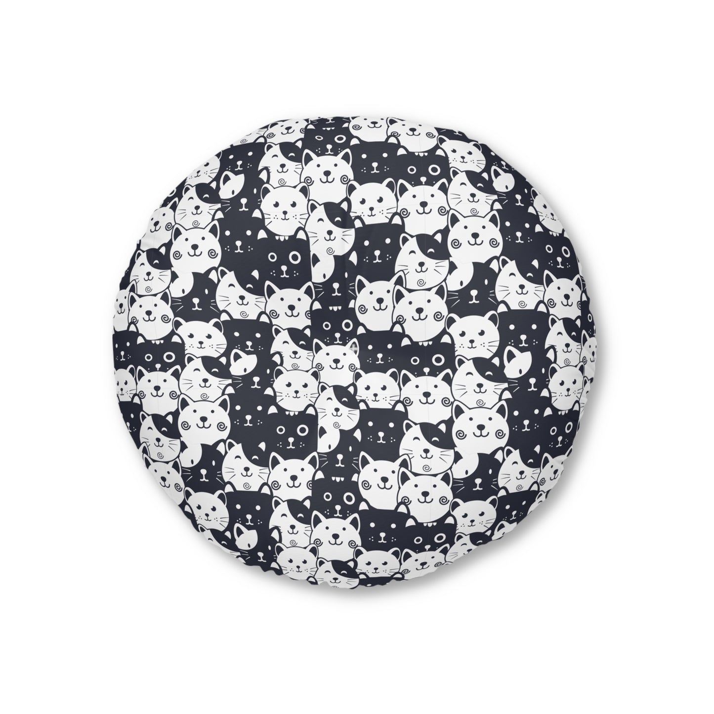 Sassy Pet's I Love Cats! Tufted Floor Pillow, Round