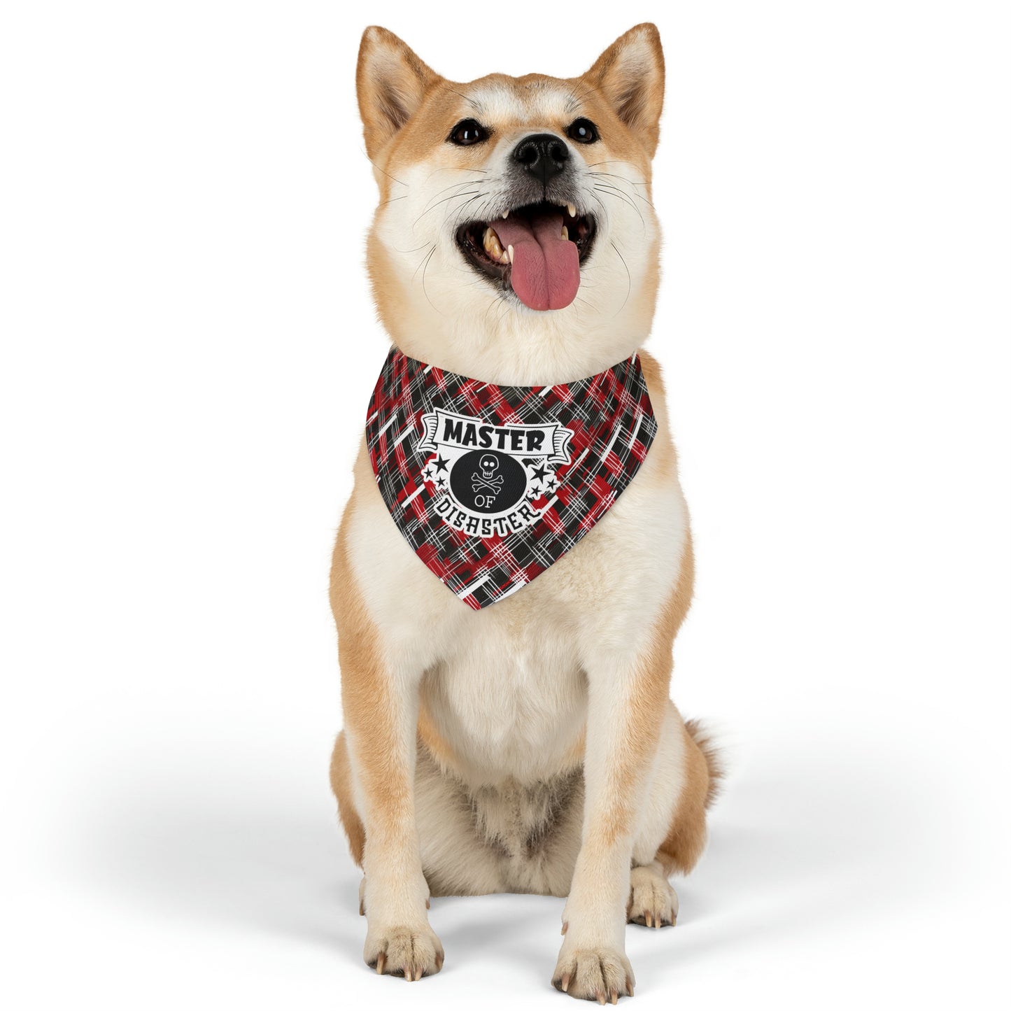 Sassy Pet's Master of Disaster Pet Bandana Collar