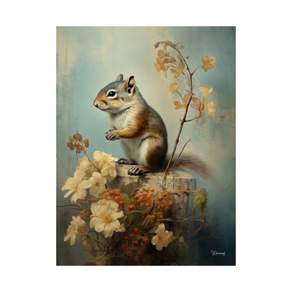 Chipmunk Premium Matte Vertical Posters