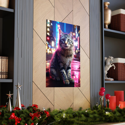 TNVR Cat in the City Premium Matte Vertical Posters