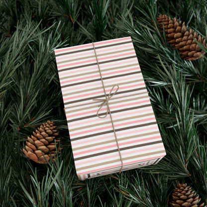 Multi-Color Pinstripe Gift Wrap Papers