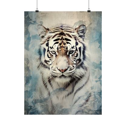 White Tiger Premium Matte Vertical Posters