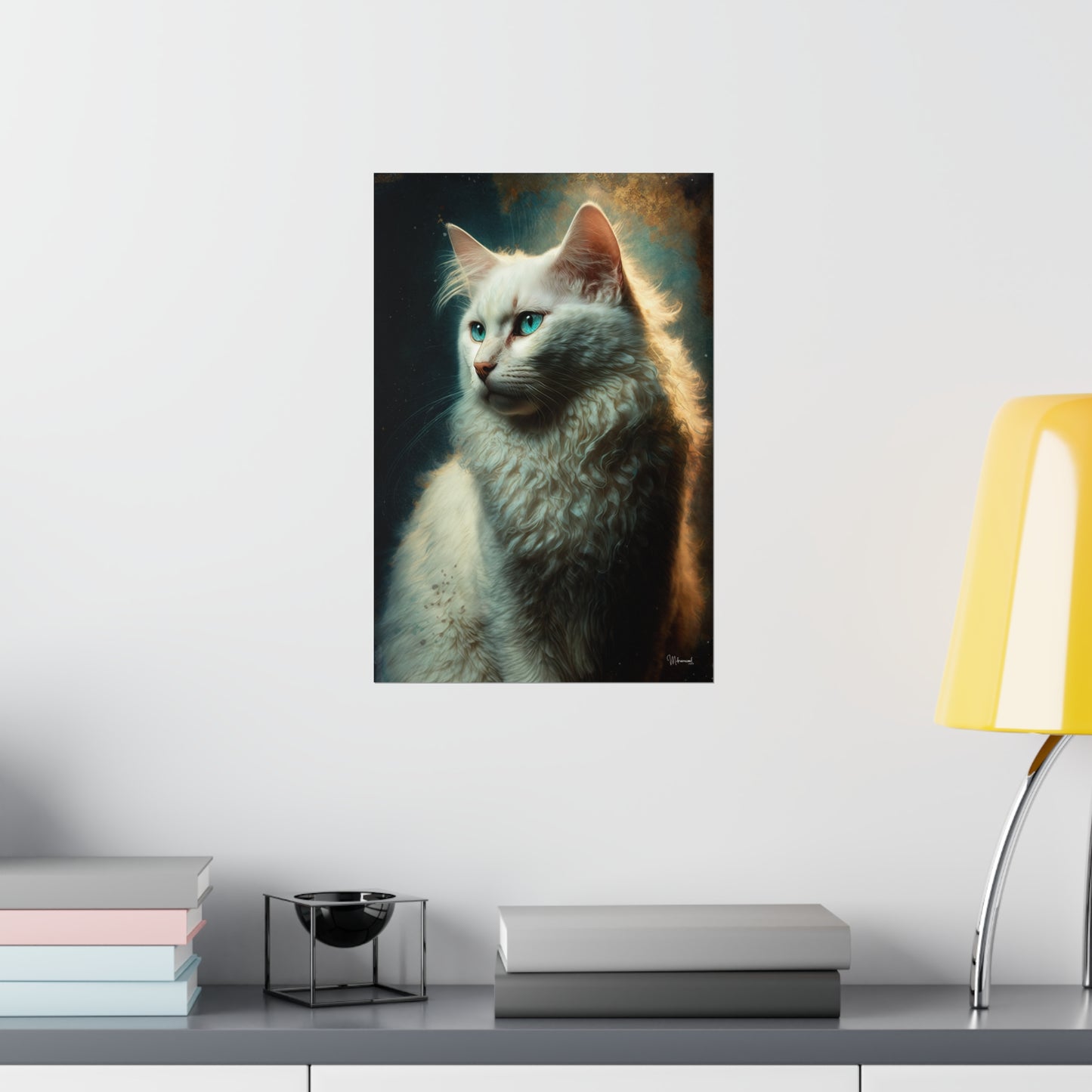 Turkish Angora Cat Premium Matte Vertical Posters