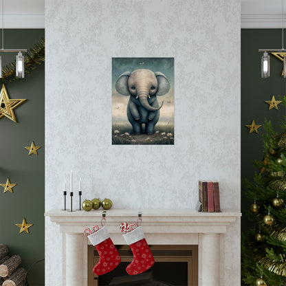 Safari Kids Collection- Elephant Premium Matte Vertical Posters