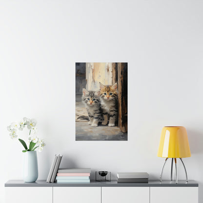 Street Kittens Premium Matte Vertical Posters